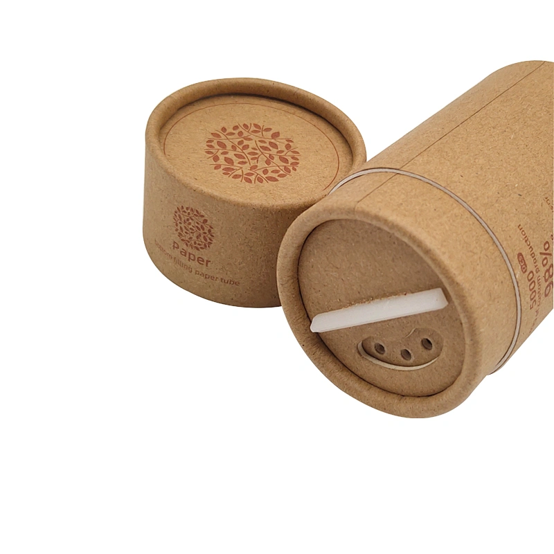 Reverse Filling Biodegradable Food Container Paper Custom Rotating Sifter Container Cardboard Packaging Loose Powder Paper Jar