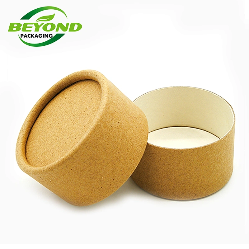 Manufacturer Biodegradable Kraft Paper Tube For Face Cream Jar Deodorant Paper Tube Packaging