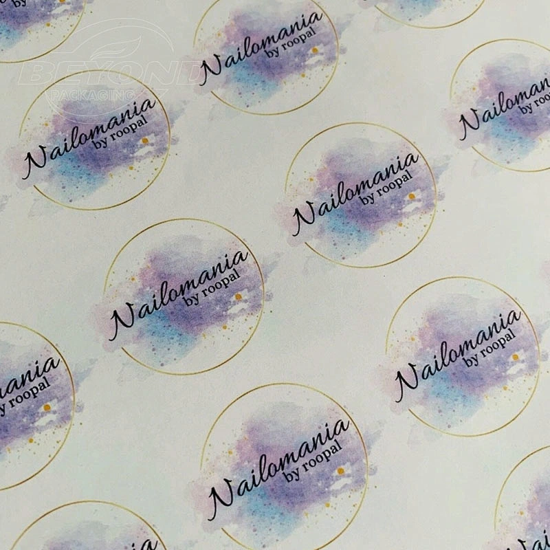 Branding Packing Packaging Private Label Sticker Customized Small Printing Custom Logo Waterproof Sticker Label