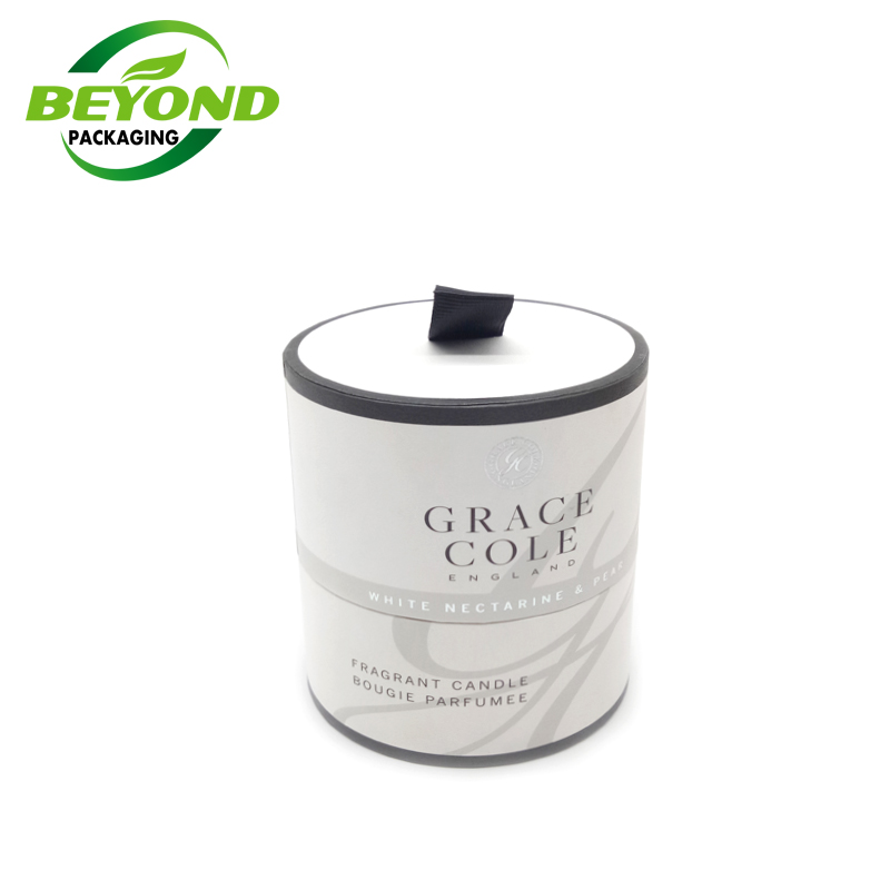 Biodegradable High Quality Special Paper Silver Stamping Cardboard Box With Logo For Candles