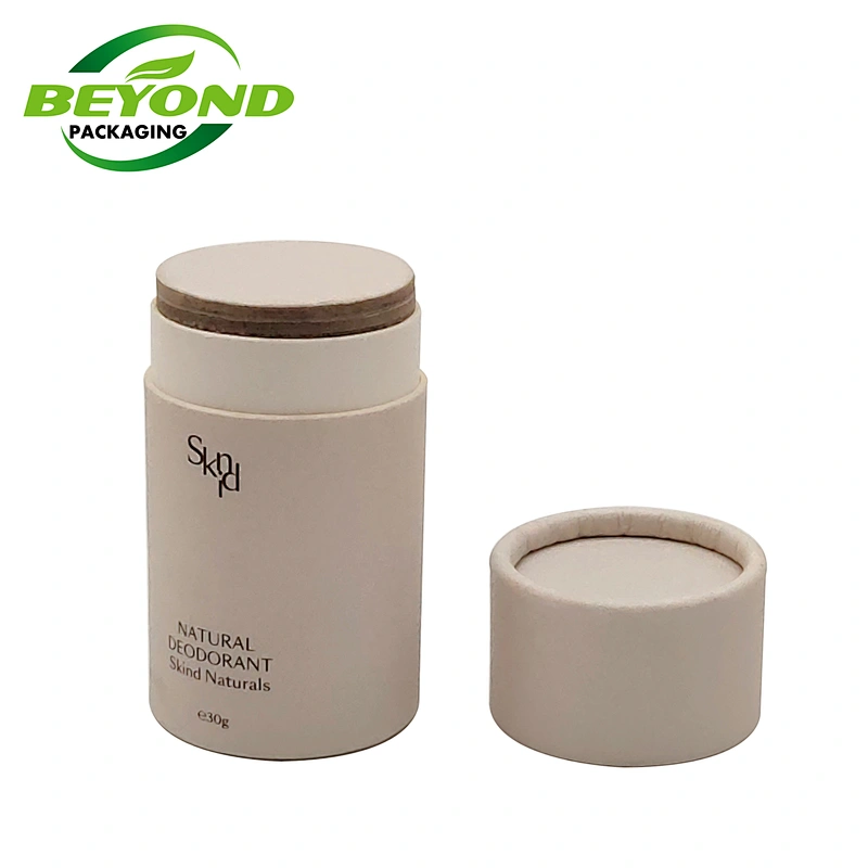 Push Up Kraft Paper Tube Rigid Material Eco Empty Lip Balm Push Up Container