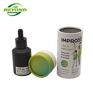 Direct Manufacturer Eco Friendly Full Color Printing Cosmetics Packaging Paper Tube Cardboard Cylinder For Bottle Packing
