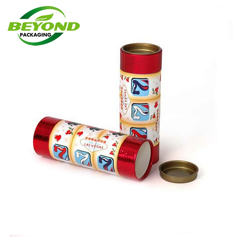 Biodegradable Cardboard Luxury Different Size Custom Printed Paper Packaging Box Poster Tubes Coffee Packaging Container Lin Lid