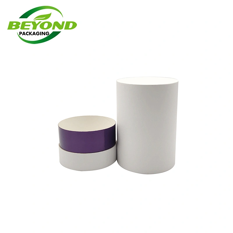 Biodegradable Cardboard Paper Tube White Cosmetic Packaging Paper Tube  Gift Packaging