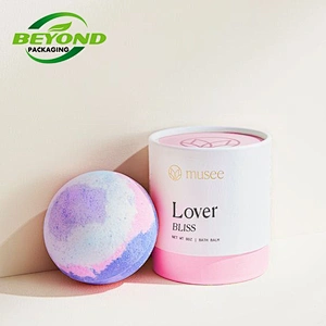 Recycled Colorful Cosmetics Skincare Cardboard Oil Bottle Cylinder Cardboard Paper Tube Packaging Paper Tube
