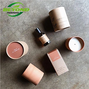 Eco Friendly Custom Printed Recycled Cardboard Paper Tube For Cosmetic Personal Care Bottle Packaging