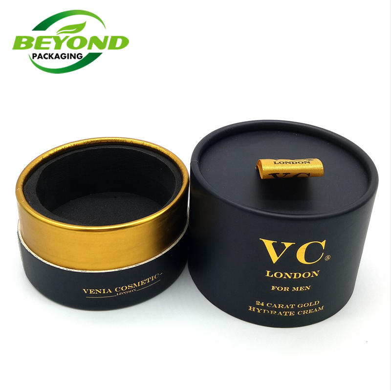 Luxury Black Art Paper EVA Cardboard Cosmetic Make Up Paper Packaging Box With Logo Printed