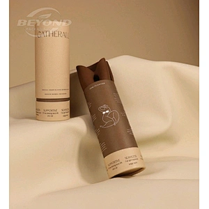 Luxury printing high quality kraft round cardboard box cylinder tube packaging for clothes packaging paper tube