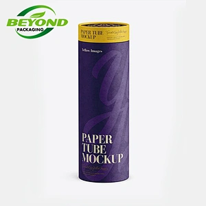 Custom Size Logo Recycled Material Cardboard Cylindrical Box Eco Friendly Paper Tube For Coffee Beans Coffee Powder Paper Can