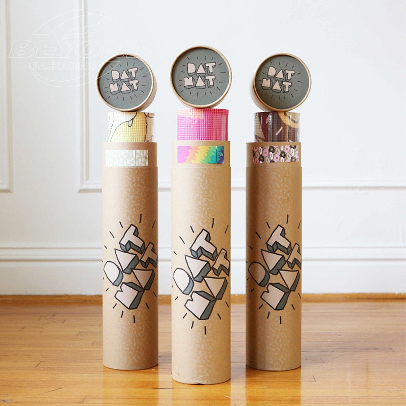 cardboard paper plastic ends plugs mailing shipping tubes paper rigid cylinder cardboard yoga mat poster tubes with lids