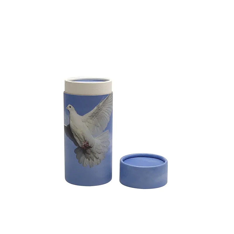 Eco friendly recycled customized printing kraft rolled edge cardboard paper tube for incense packaging