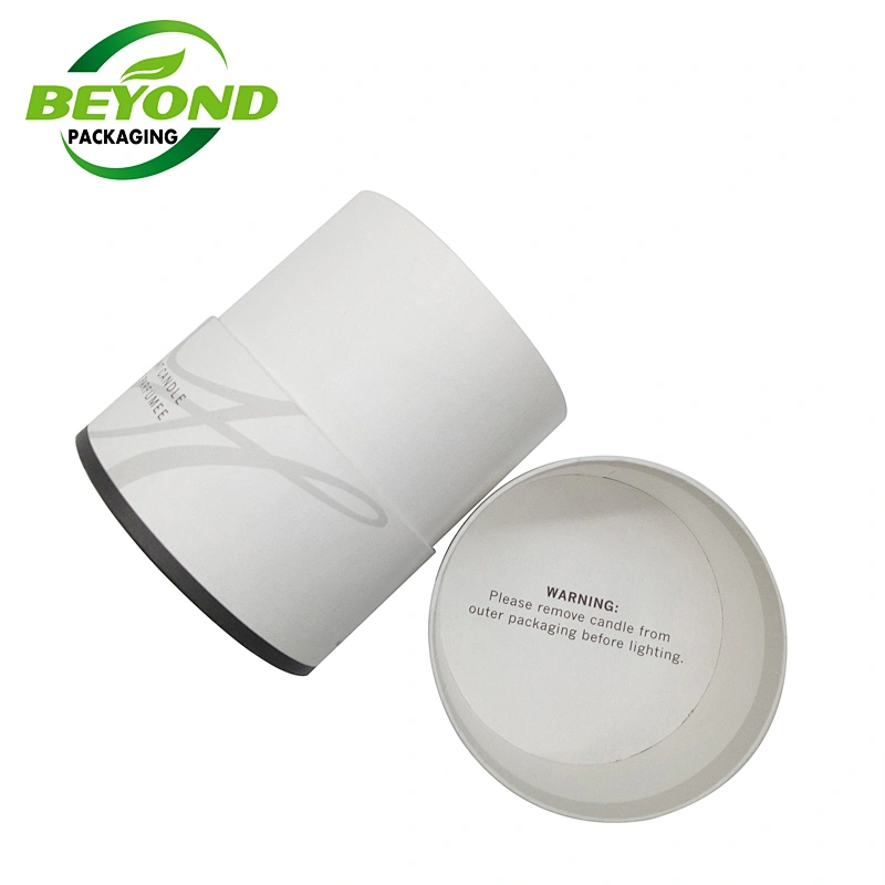 Paper Cylinder Tube for Candle Container Packaging Product Box Special Paper Eco Friendly High Grade Custom Recyclable White OEM