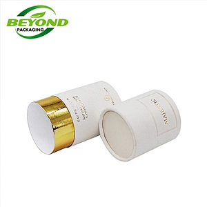 Recycled Eco Friendly Cardboard Paper Core Tube Cylinder Box For Make-up Brush Set Packaging With Custom Logo