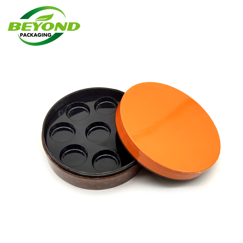 Custom Luxury Cardboard Empty Custom Printed Chocolate Gift Packaging Box For 8pcs Chocolates With PET Insert