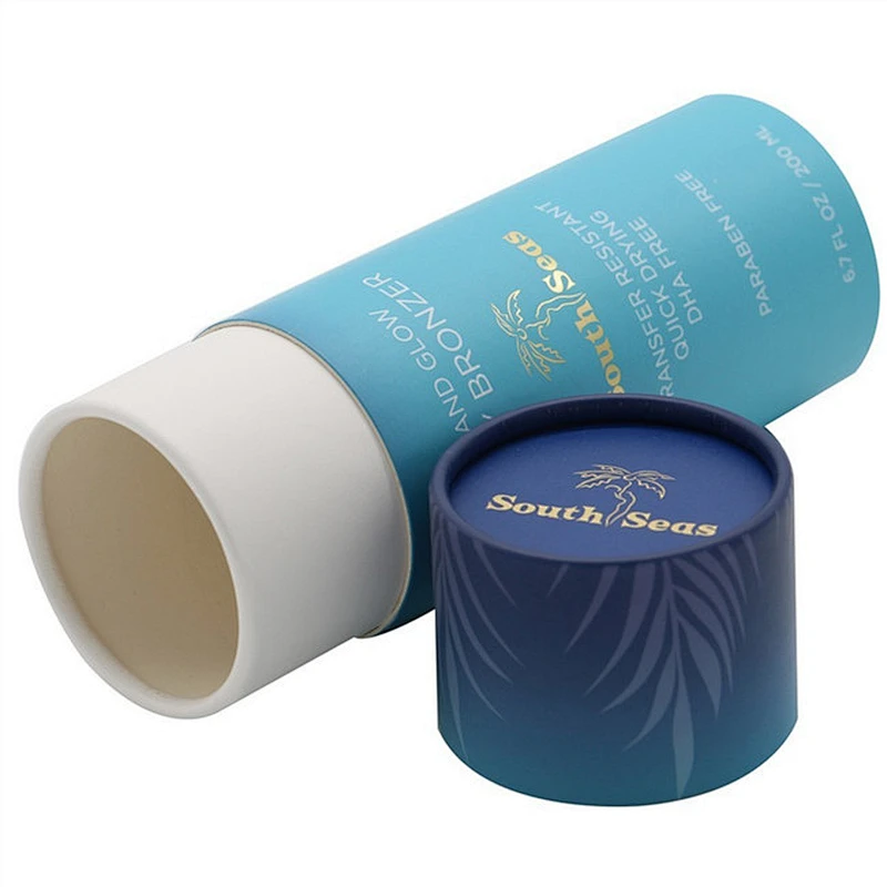 Biodegradable Luxury Cardboard Essential Oil Paper Tube With EVA Insert For CBD/Hemp Oils Bottles