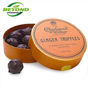 Christmas Surprise Handmade Round Cylinder Paper Chocolate Macarons Packaging Gift Box Food Cookies Packaging Paper Tube
