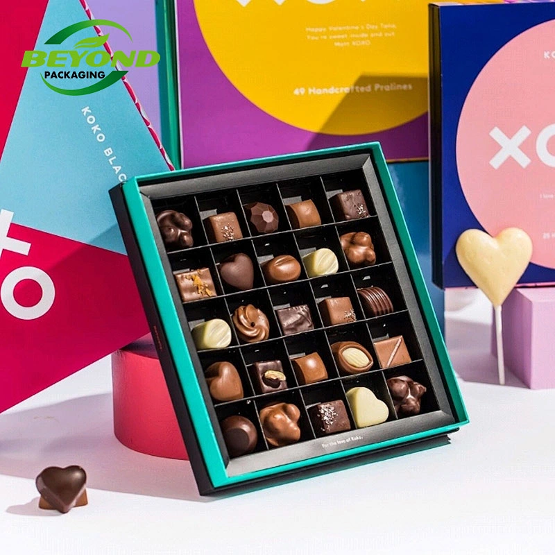 Food Grade High Quality Manufacture Paper Box Custom Design Unique Chocolate Gift Boxes With Lids with Insert