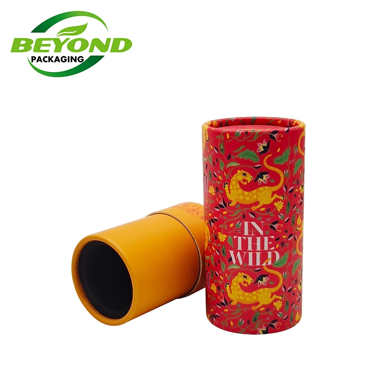 Eco-friendly Design Kraft Paper CBD Hemp Oil/Cosmetic/Face Oil Bottle/Shampoo Sustainable Craft Paper Tube Packaging Box