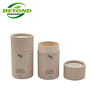Push Up Kraft Paper Tube Rigid Material Eco Empty Lip Balm Push Up Container
