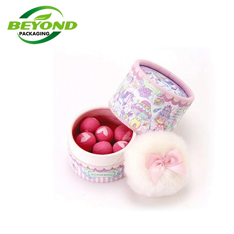Custom Printed  Food Grade Rigid Cardboard Logo Printed Round Chocolate Mini Box With Lid for Valentine's Chocolate Gift Box