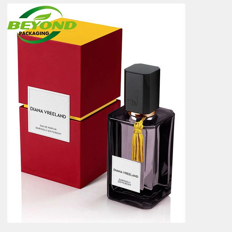 High Quality Cardboard Square Tube  Luxury Cosmetic Packaging Empty Rigid Perfume gift box packaging