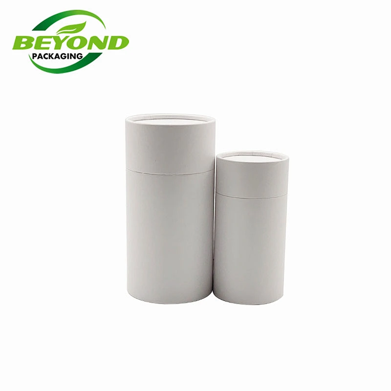 Round paper box Biodegradable Dried Food/Protein Powder/Tea Paper can Cardboard Packaging Box Container