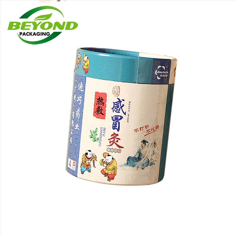 Custom printing logo tea paper tube packaging food grade cardboard cylinder container for tea round box packaging