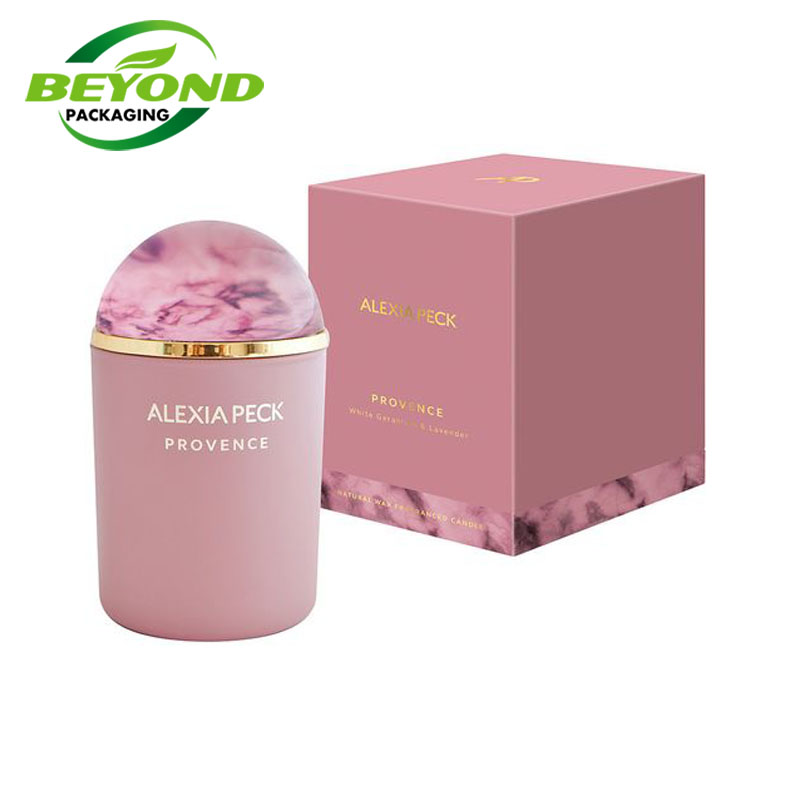 Wholesale Custom Luxury Paper Cardboard  2 Piece Square Candle Gift Box Packaging Luxury Lid and base Gift Box