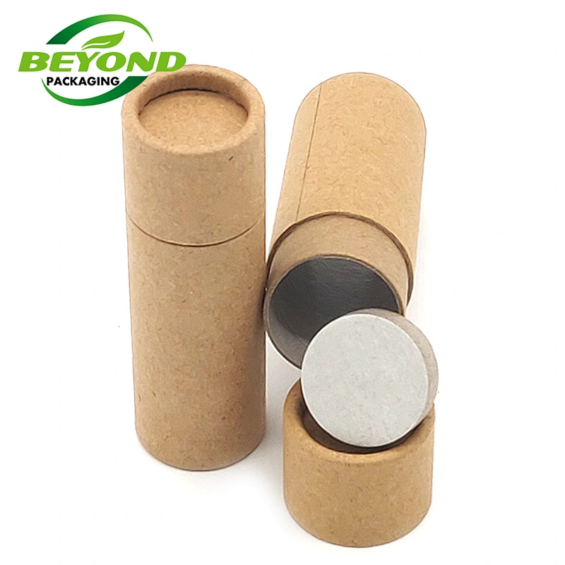 Biodegradable Cardboard Push Up Paper Deodorant Stick Container Packaging Paper Tube