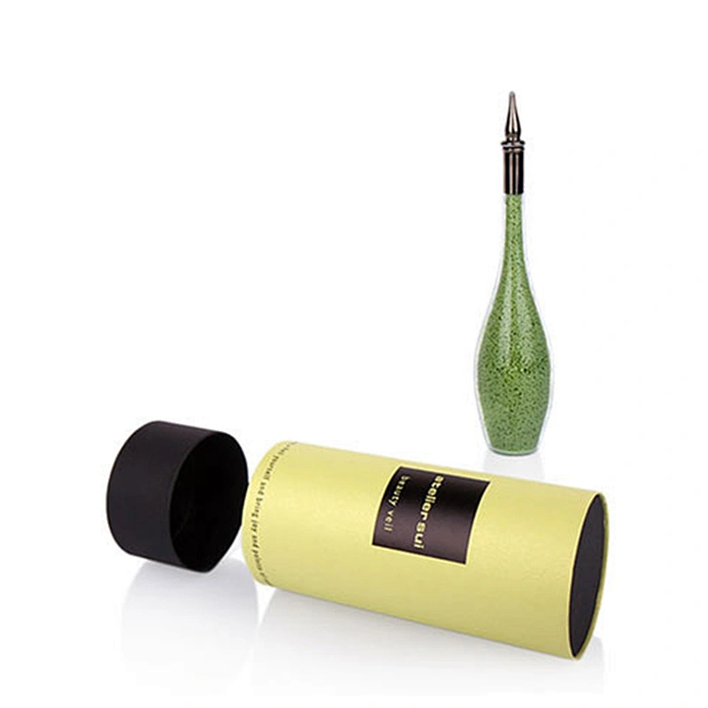 High Quality Biodegradable Beautiful Design Paper Tube Box For Perfume Packaging With Custom Labels