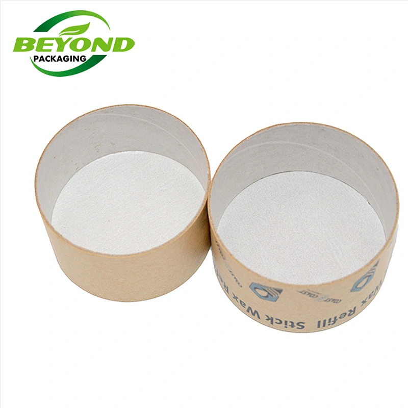 Biodegradable Recyclable Natural Cosmetic Kraft Paper Jar For Body Balm Face Rescue Body Souffle