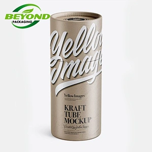 Food Great Kraft Matt Round Custom New Design ShenZhen Paper Tube Tea Packaging