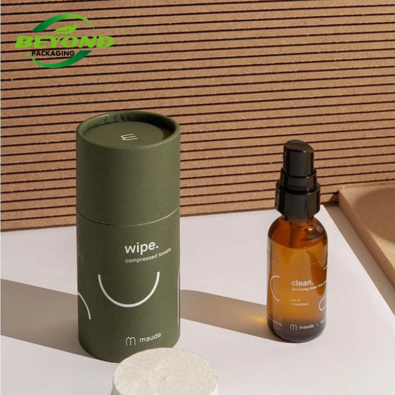 Custom Design 30ml kraft paper box tubes 1 oz cosmetic paper tube cylinder for e liquid bottle