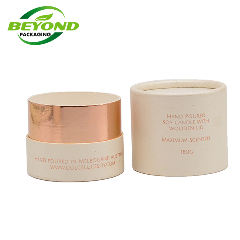 Eco Friendly Biodegradable Cardboard Cylinder Kraft Paper Tube for Cosmetic Face Cream Jar Packaging