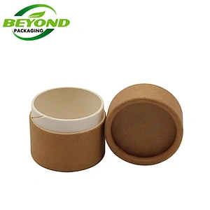 eco package jar oil proof kraft paper tubes cosmetic hand lotion tube packaging 15ml 20g eye cream containers