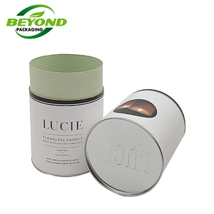 Biodegradable High Quality Special Paper Silver Stamping Cardboard Box With Logo For Candles