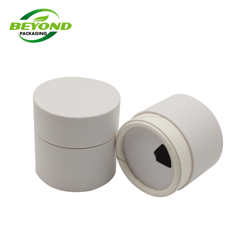 Custom Printing Eco Recyclable Sea Bath Salt Powder Cosmetic Packaging Cardboard Empty Round Cylinder Paper Tube with Top Shaker