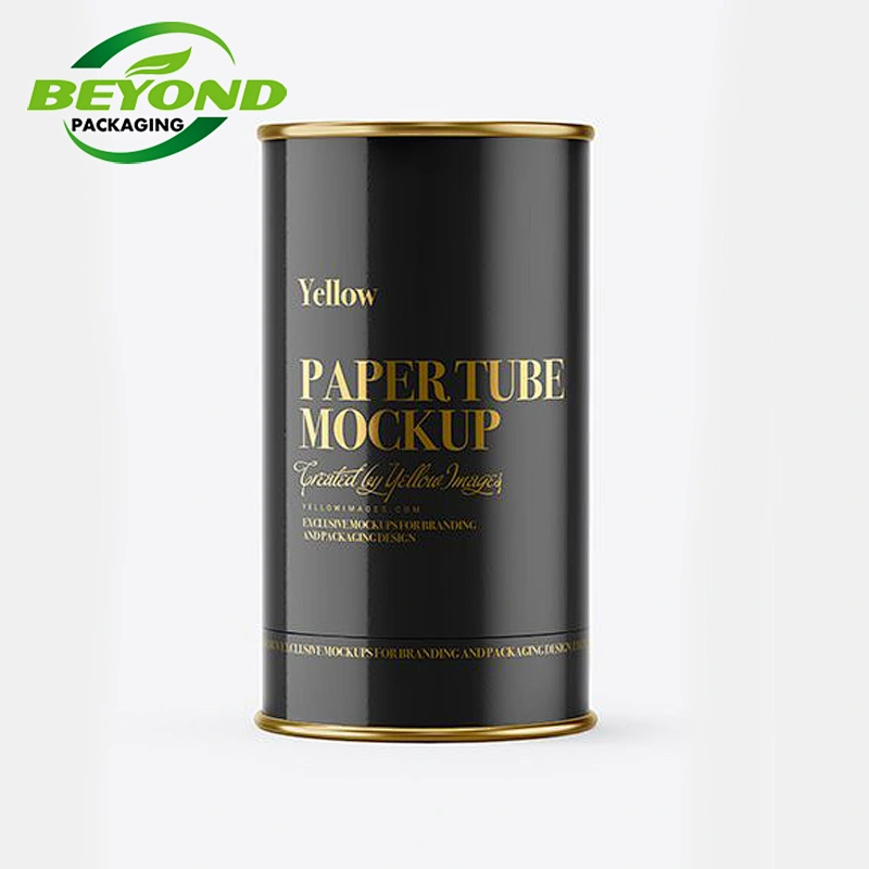Food Grade High Quality Round Cylinder Custom Printing Cans Metal Food Tin Box for Tea Packaging With Metal Tin Lid