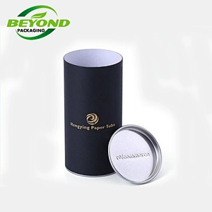 Food Grade High Quality Round Cylinder Custom Printing Cans Metal Food Tin Box for Tea Packaging With Metal Tin Lid