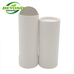 High Quality 100% Biodegradable 3oz Lip Balm Paper Tube With Push Up Bottom Function Lip Balm Paper Container