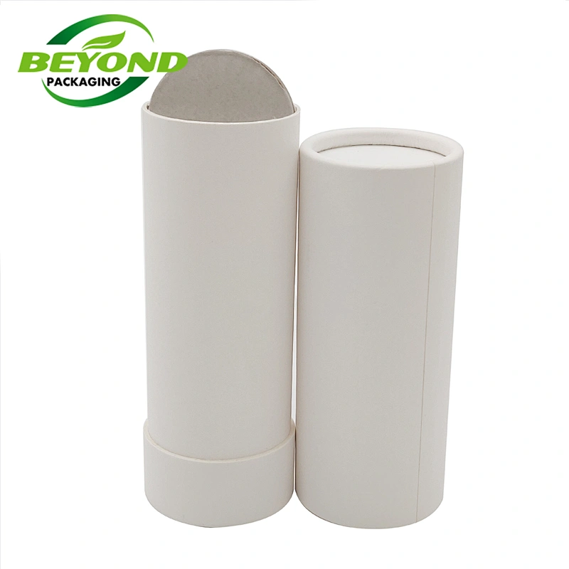 High Quality 100% Biodegradable 3oz Lip Balm Paper Tube With Push Up Bottom Function Lip Balm Paper Container