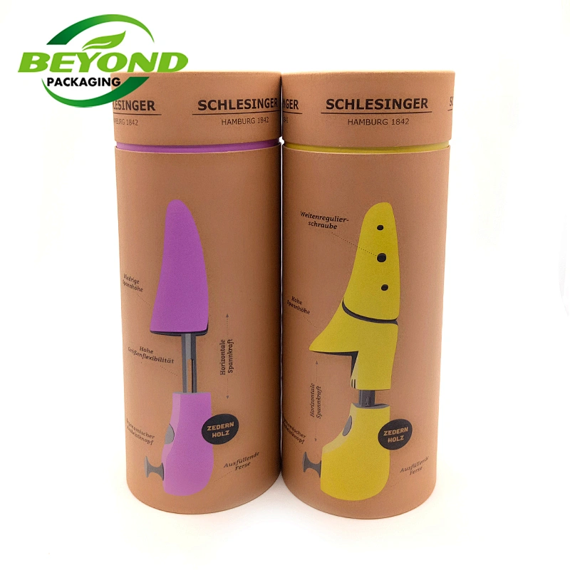 Custom Printed Creative Round Kraft Paper Tube Packaging with Dew Waist Line For Yoga Mat Packaging