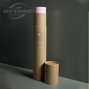 Eco-friendly Special Long Custom Printing Rigid Cardboard Paper Tube For Gift Poster