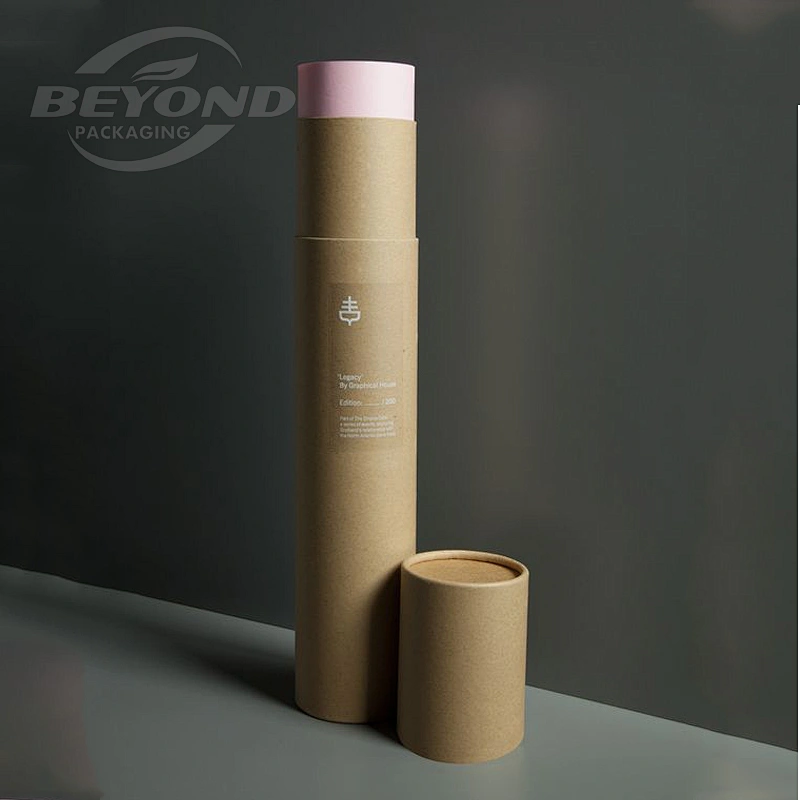 Eco-friendly Special Long Custom Printing Rigid Cardboard Paper Tube For Gift Poster