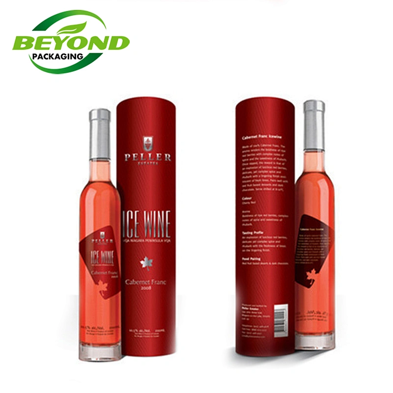 Wholesale Custom Printing Eco Friendly Cylinder Round Cardboard Paper tube Box Packaging For Wine