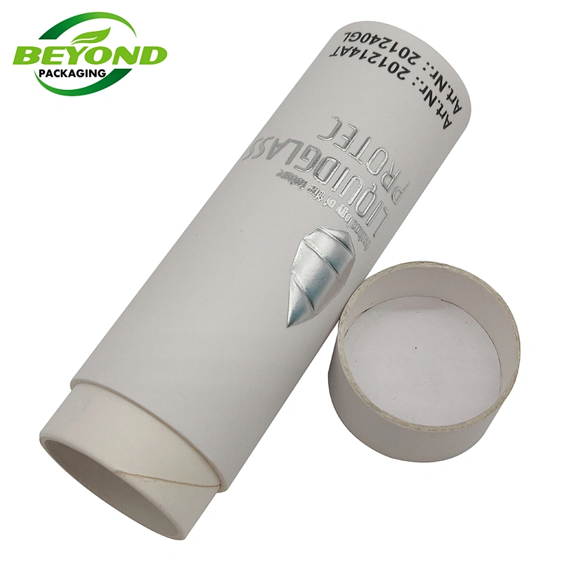 China Factory Supply High Quality White Paper Tube For Cosmetic Bottle Skin Care Glass Drop Bottle Packaging
