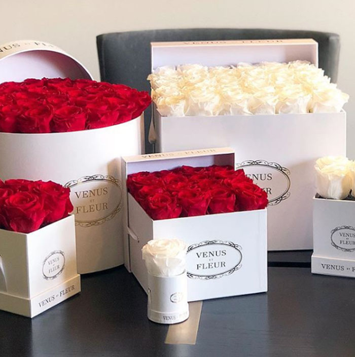 Decorative Hat Waterproof Paper Circle Round Packaging Gift Single Rose Flower Display Boxes With Lid