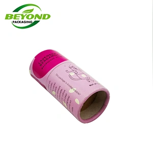Eco Friendly Custom Design Biodegradable Kraft Cardboard Recycled Envase Deodorant Directly Packaging Push Up Paper Tube Carton
