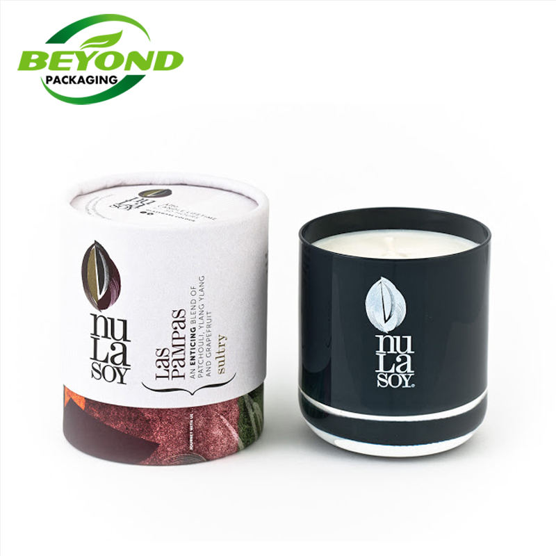 Recyclable Sustainable Custom Printing Empty Candle Jar Packaging Box Candle Container Custom With Personal Logo