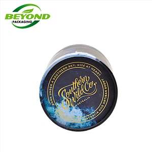 Eco friendly Biodegradable Paper Custom Cardboard Cylinder Box Packaging Gold Stamping Round Cardboard Candle Jar Tube